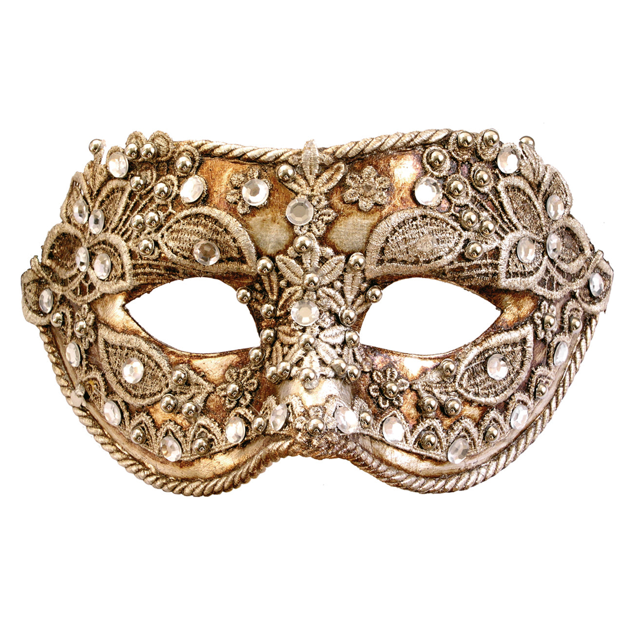 Colombina macrame argento - Venezianische Maske