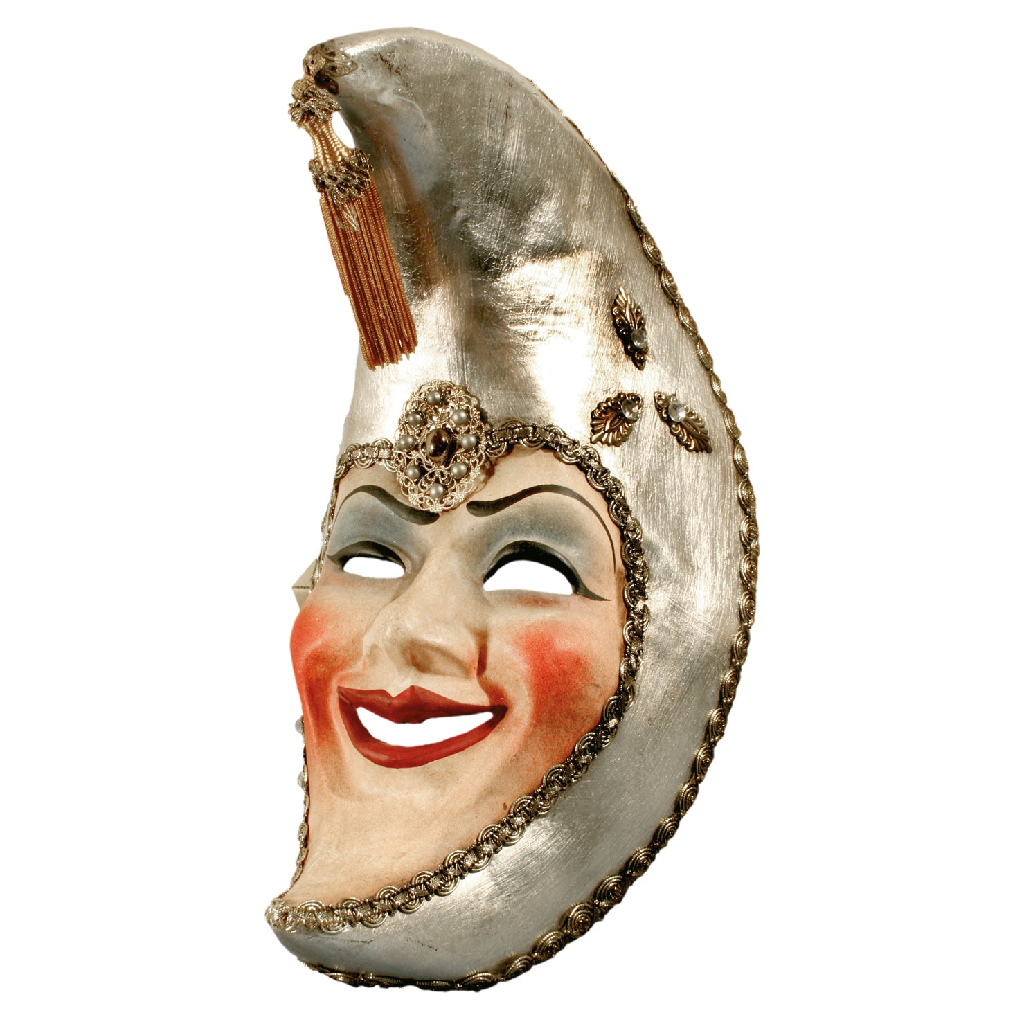 Luna Franco argento - Venezianische Maske