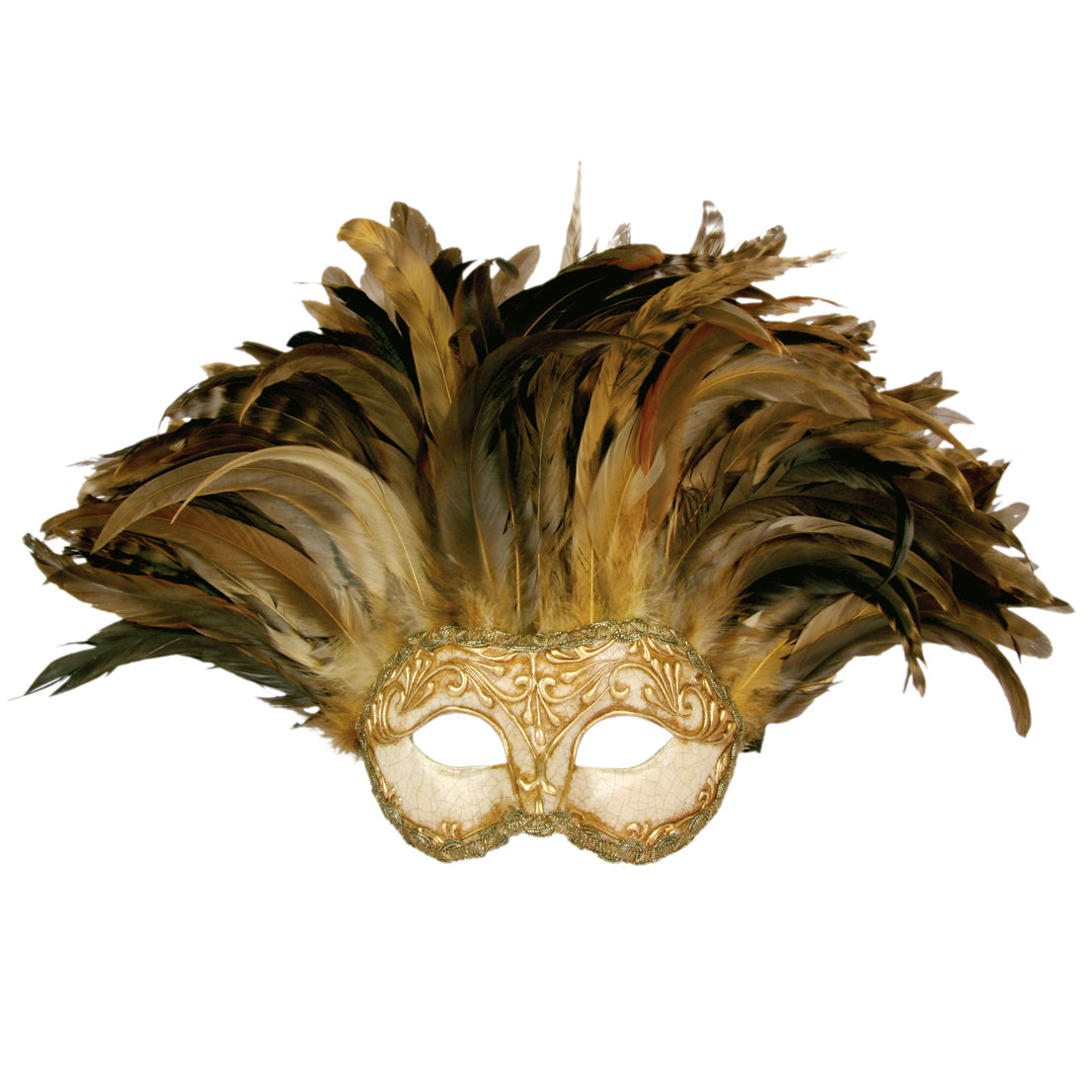 Incas Colombina Stucco craquele oro - Venezianische Maske