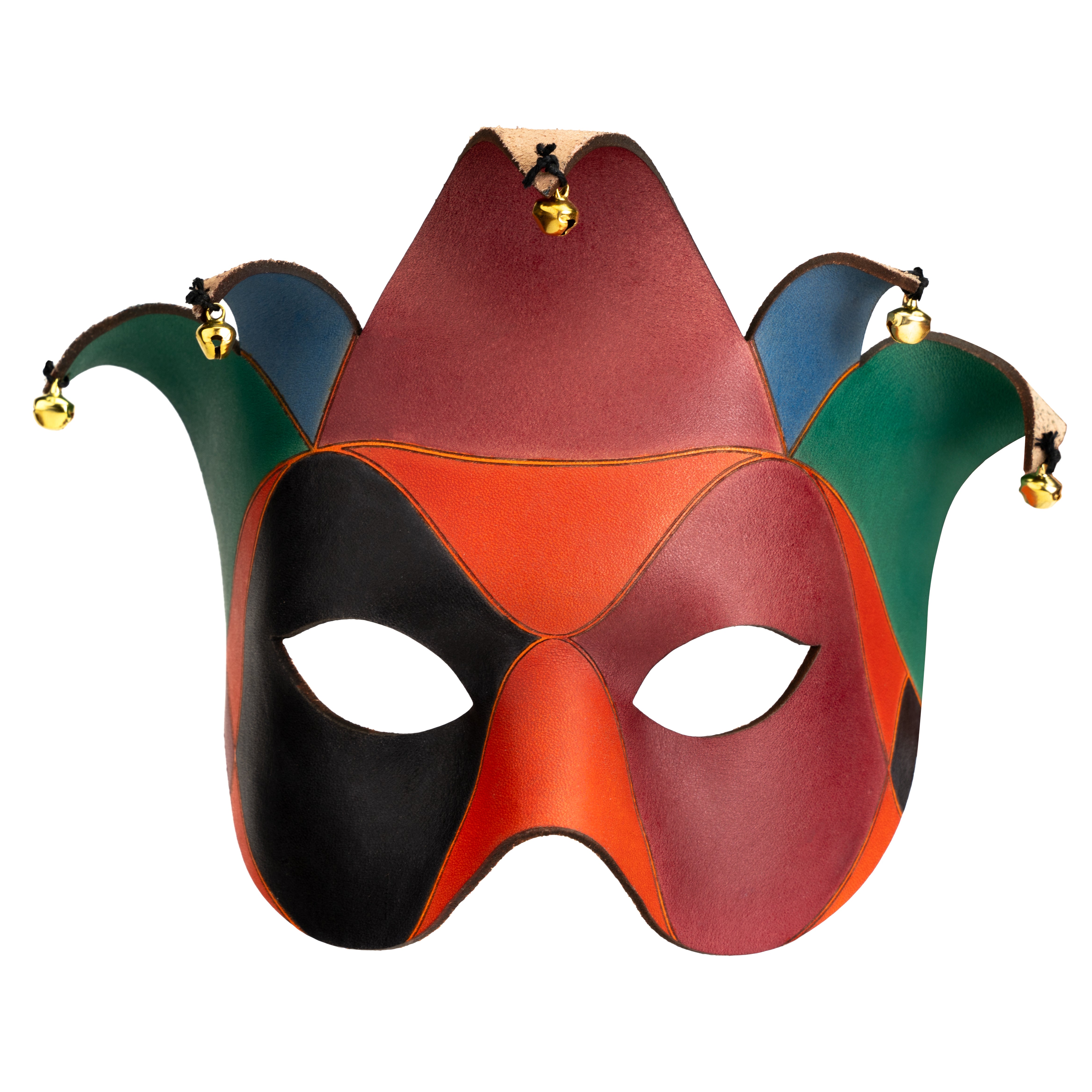 Colombina Joker Venezianische Ledermaske