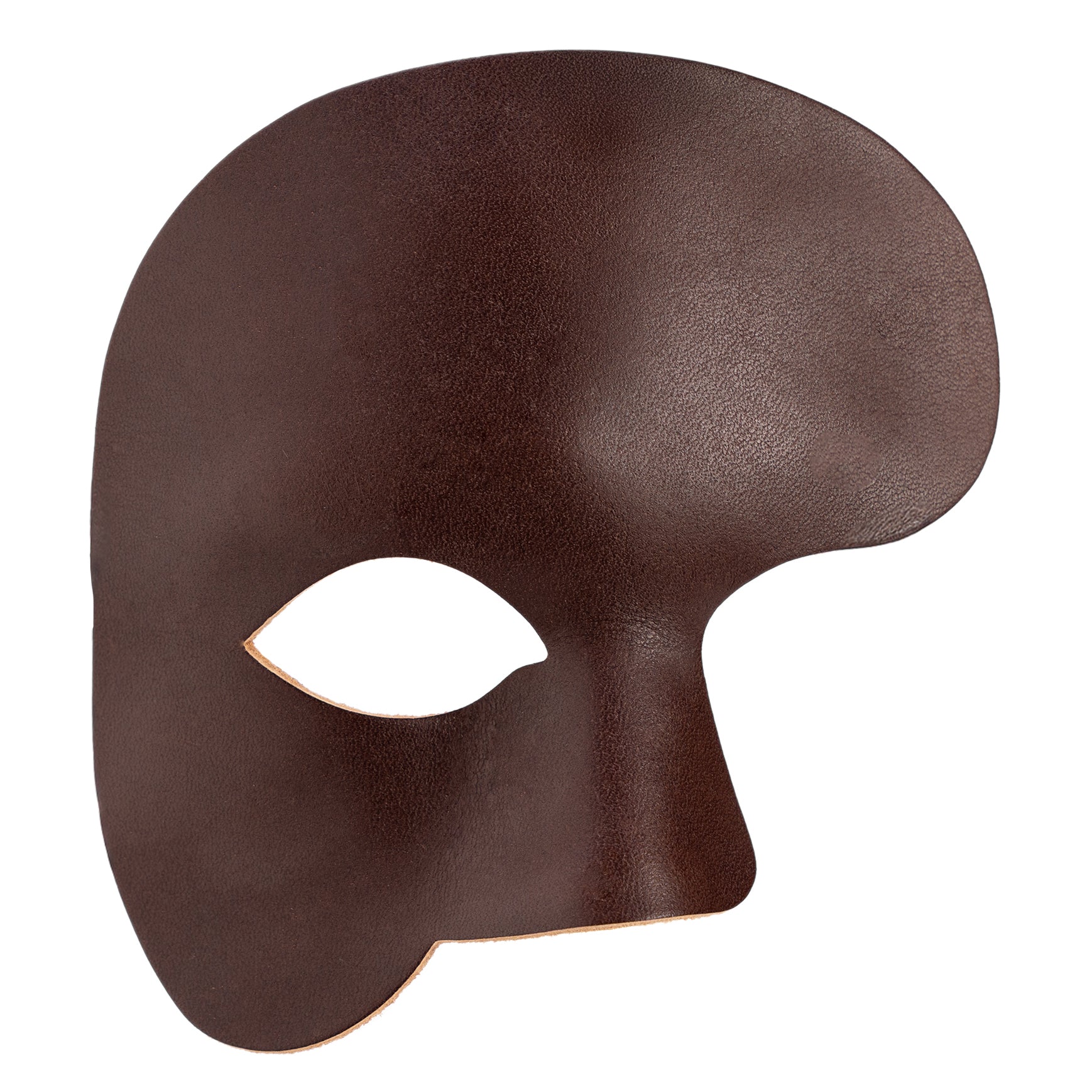 Phantom braun - Venezianische Ledermaske
