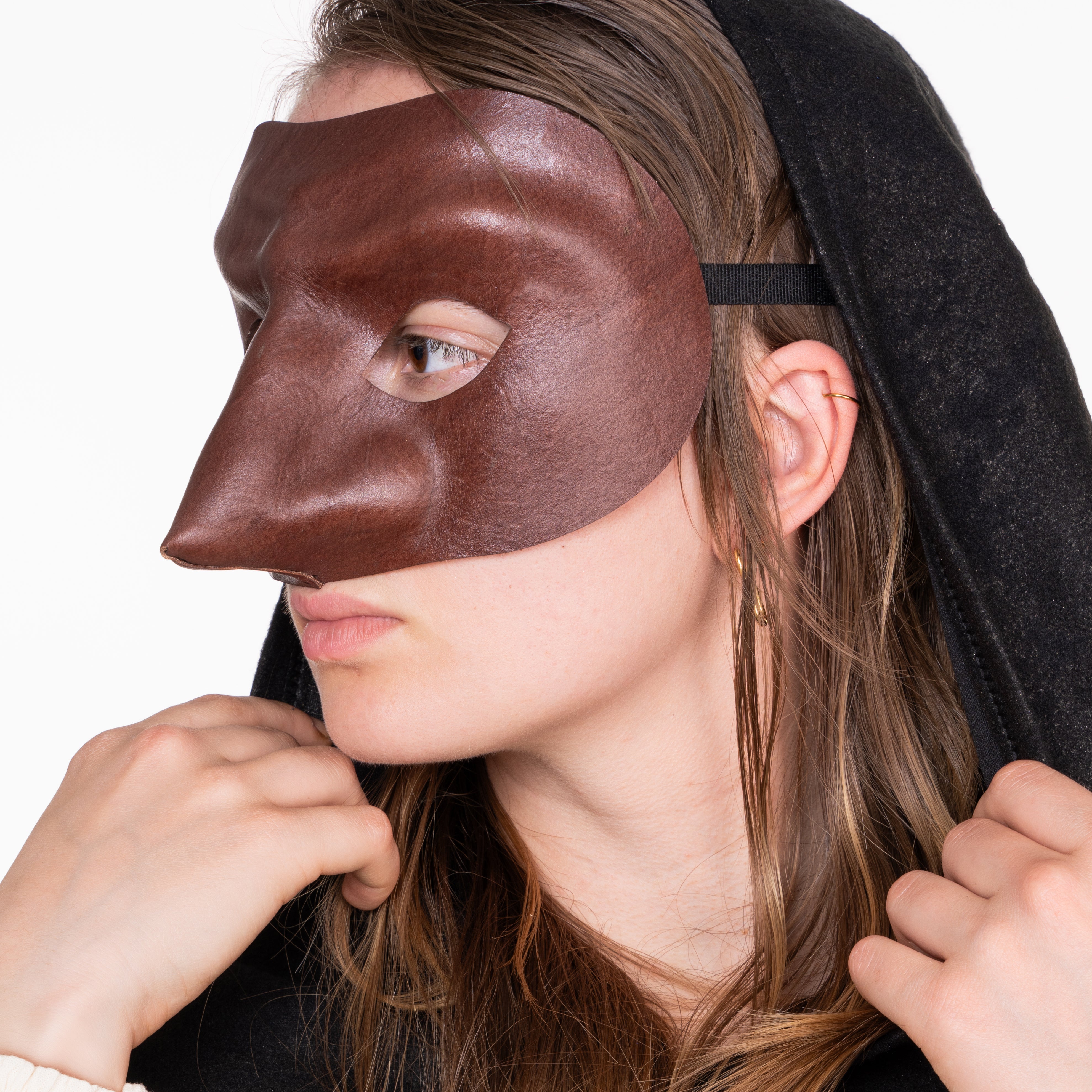 Pantalone de cuoio Commedia dell´Arte Ledermaske