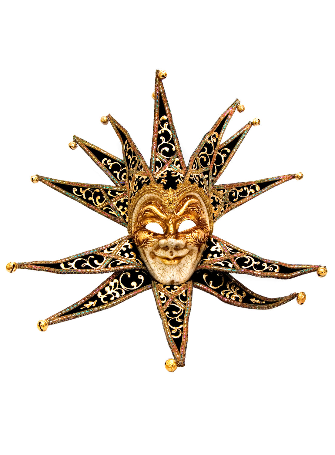 Jolly Collare Velluto nero - Venezianische Maske