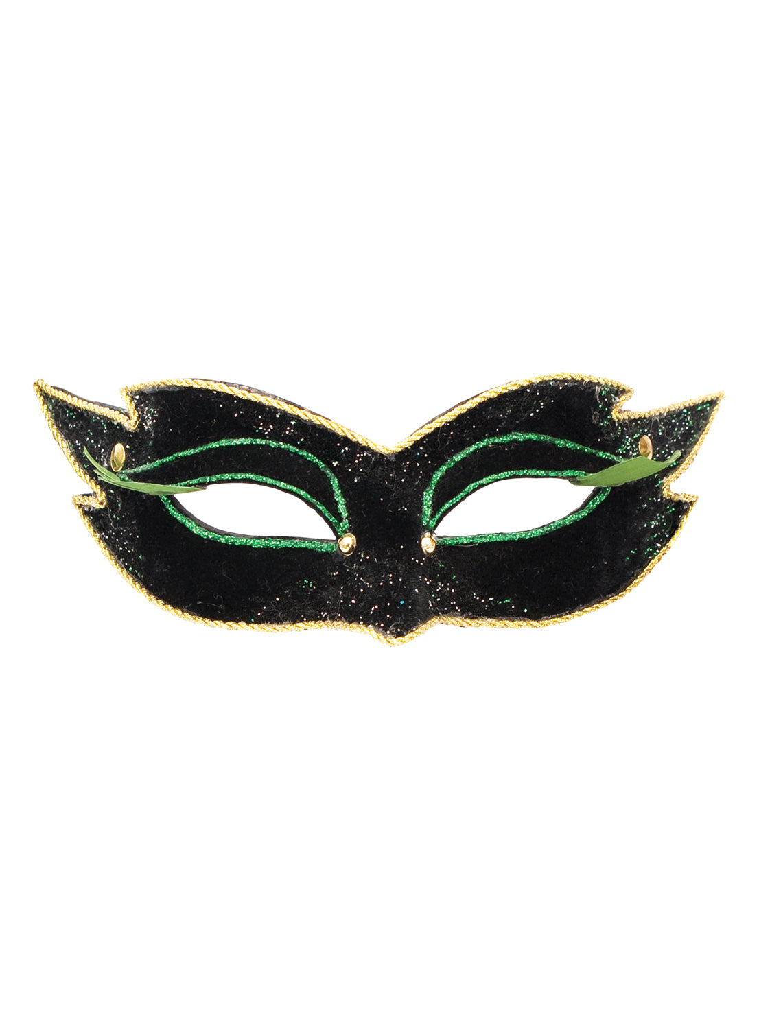 Colombina velluto mezzo nero - Venezianische Maske