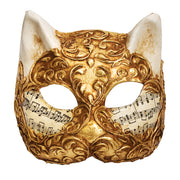 Gatto stucco oro musica - Venezianische Maske