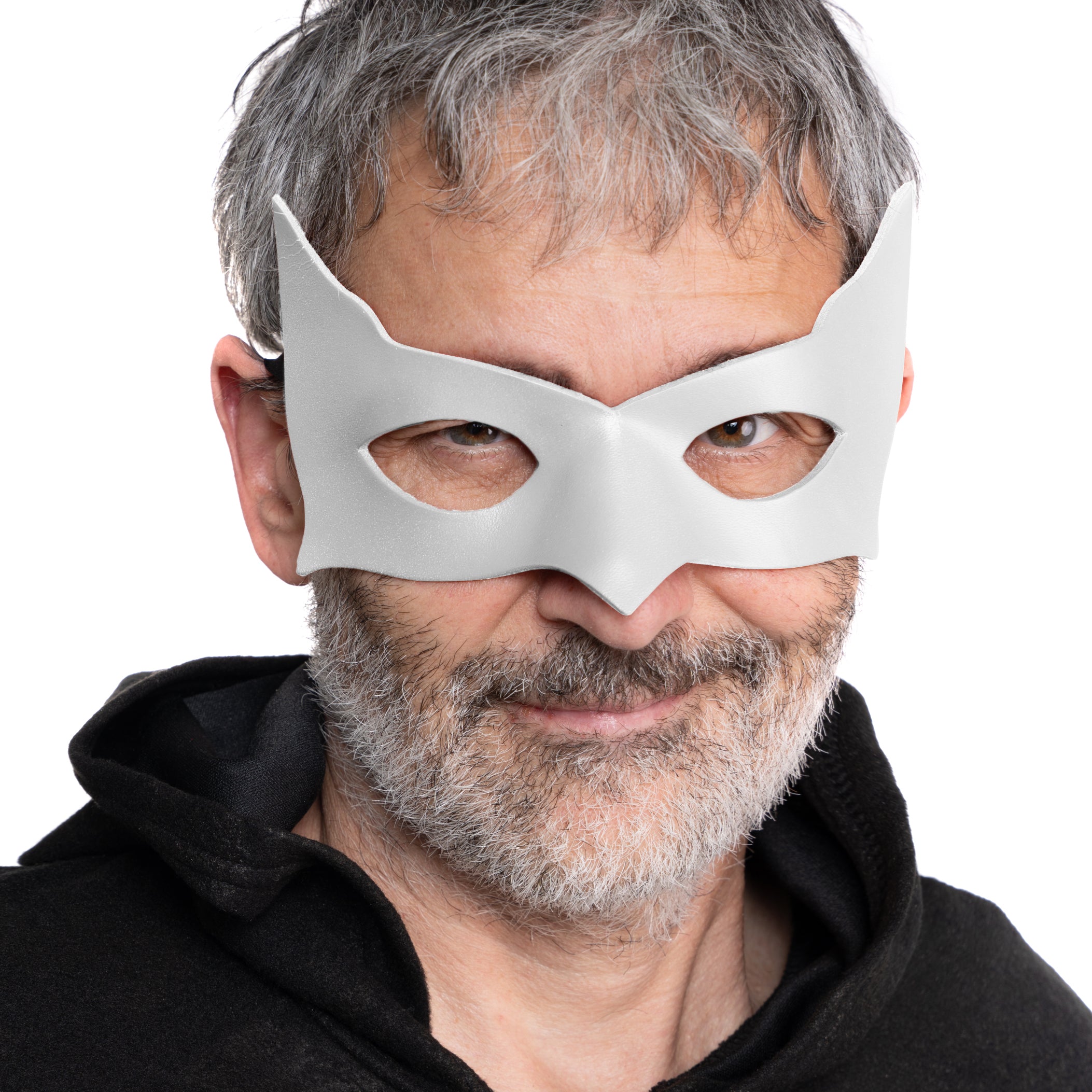 Colombina Incognito weiß Venezianische Ledermaske