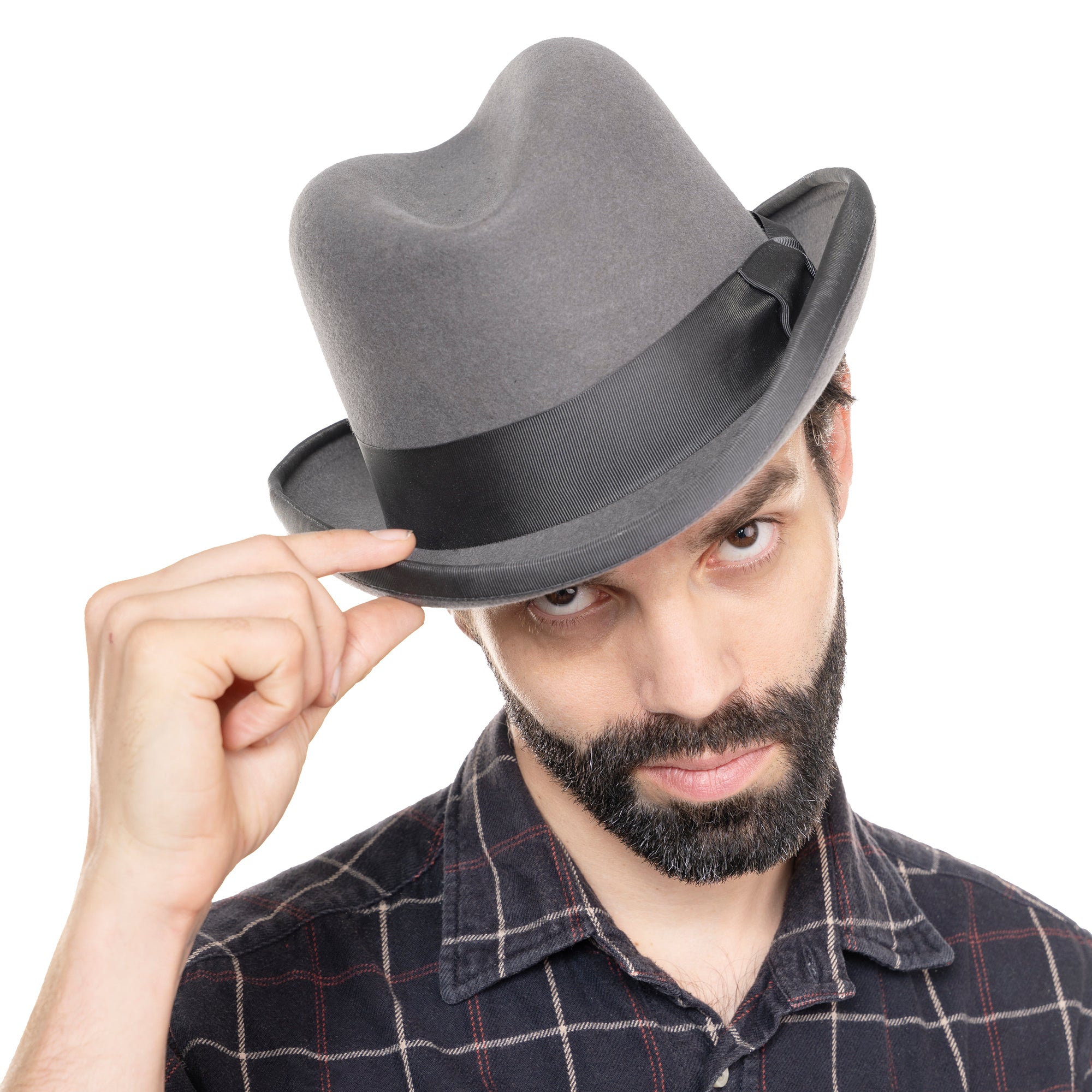 Trilby - Winston in grau aus Haarfilz