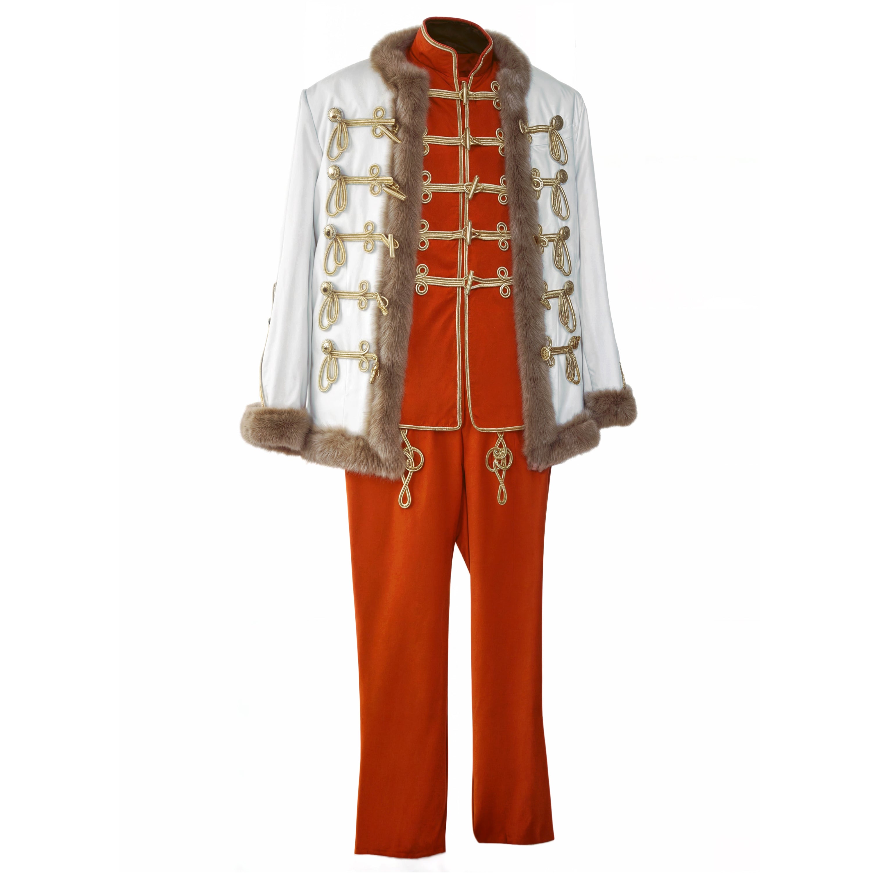 Husarenuniform komplett Österreich Weiß/Rot