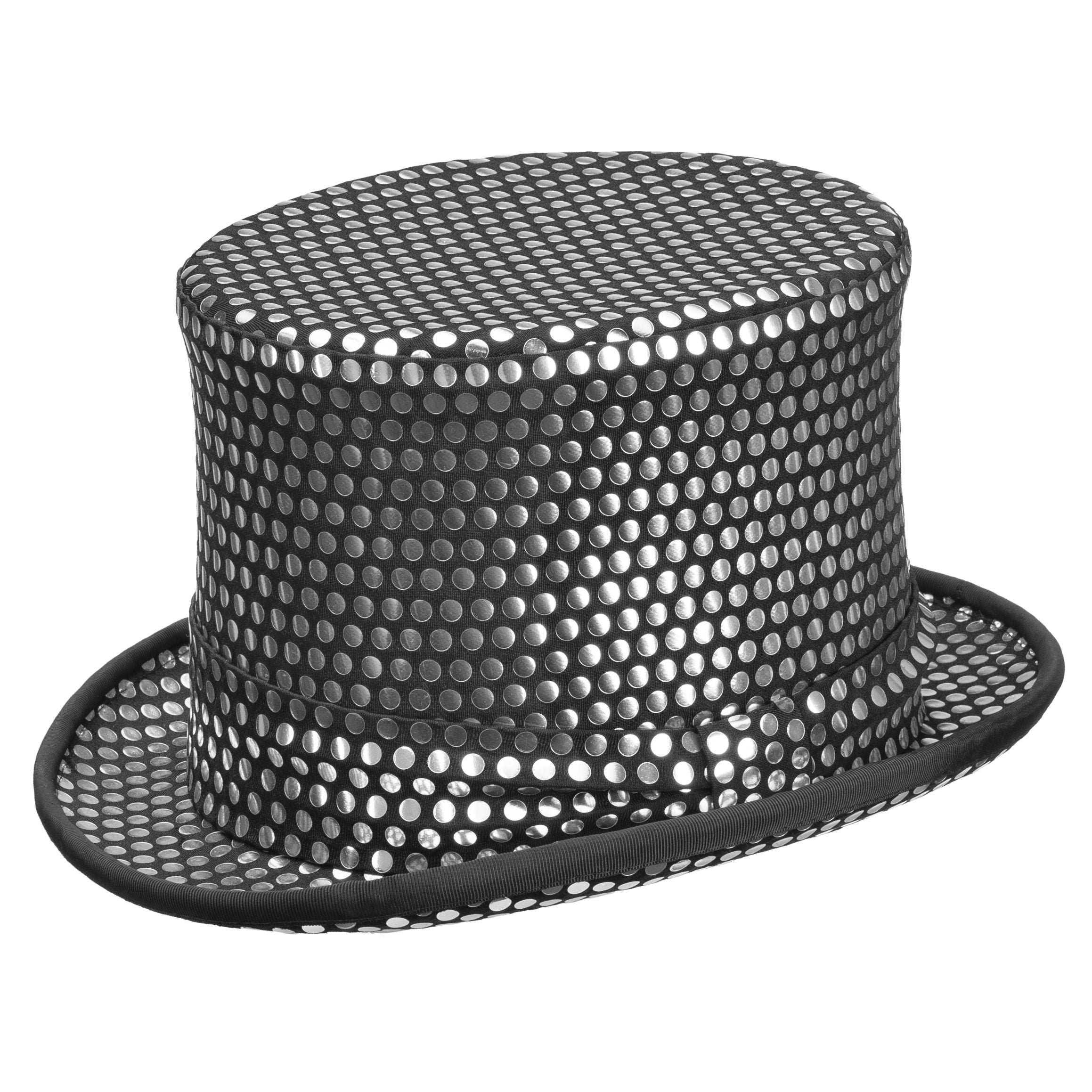 Zylinder Polkadots Silber