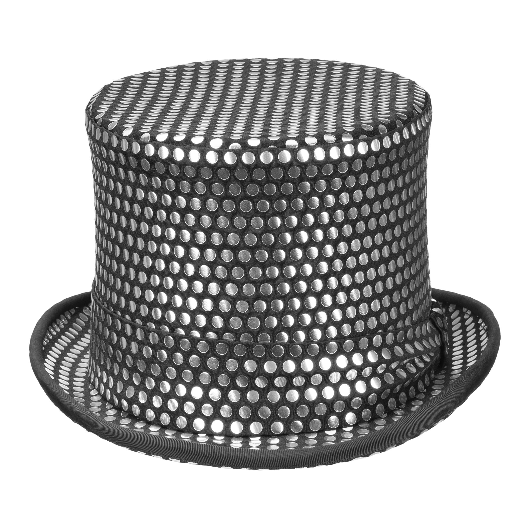 Zylinder Polkadots Silber